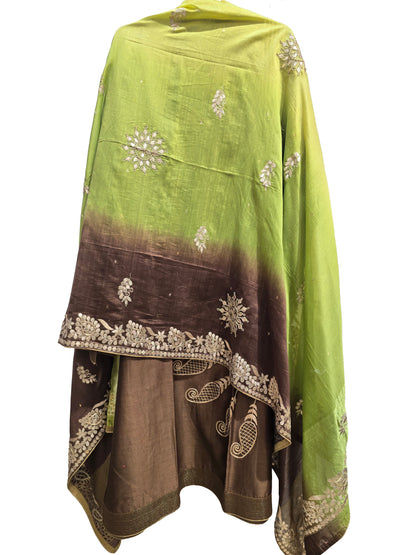 Semi Stitched Formal chanderi Suitset