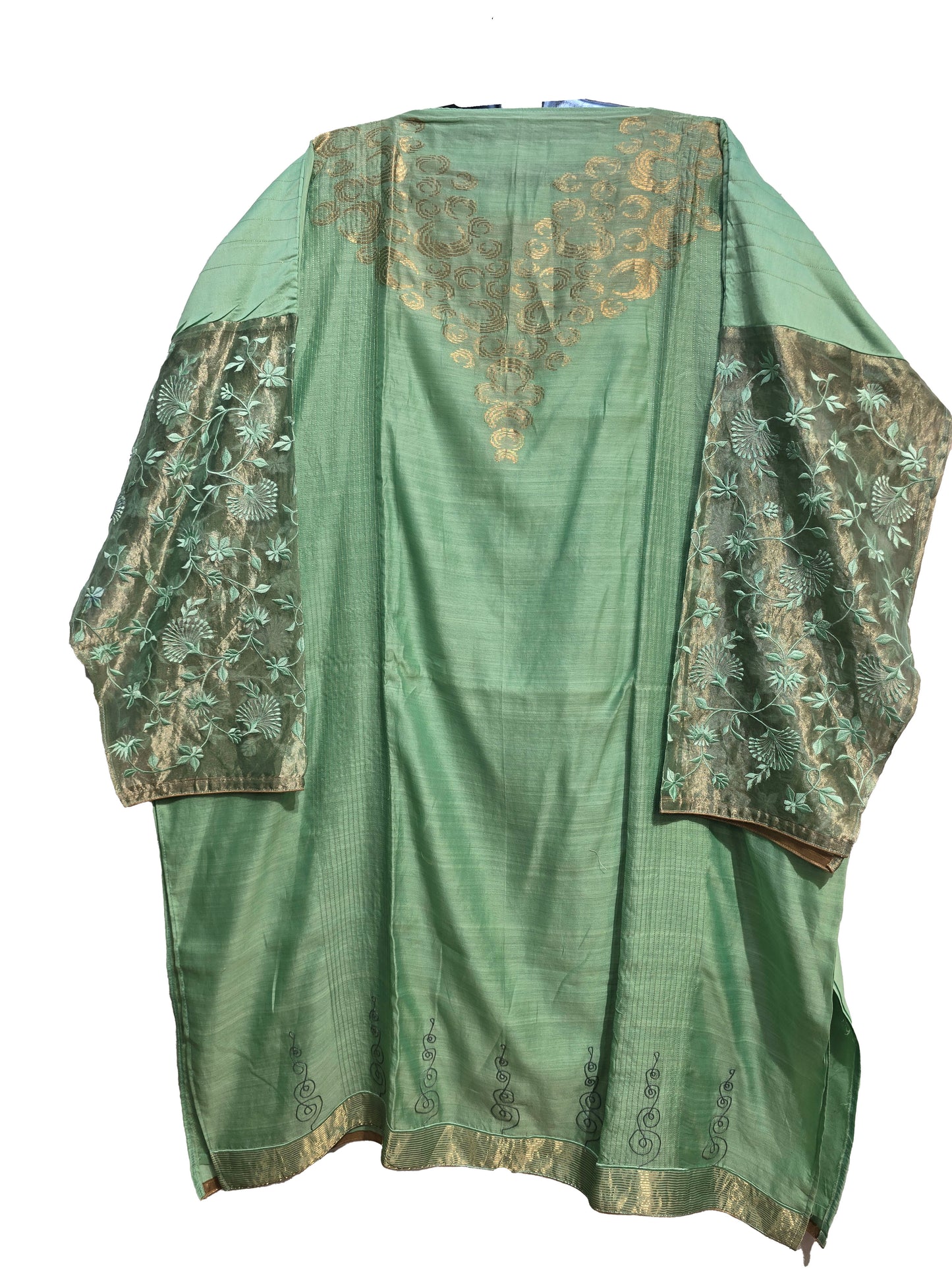 Semi Stitched Formal chanderi Suitset