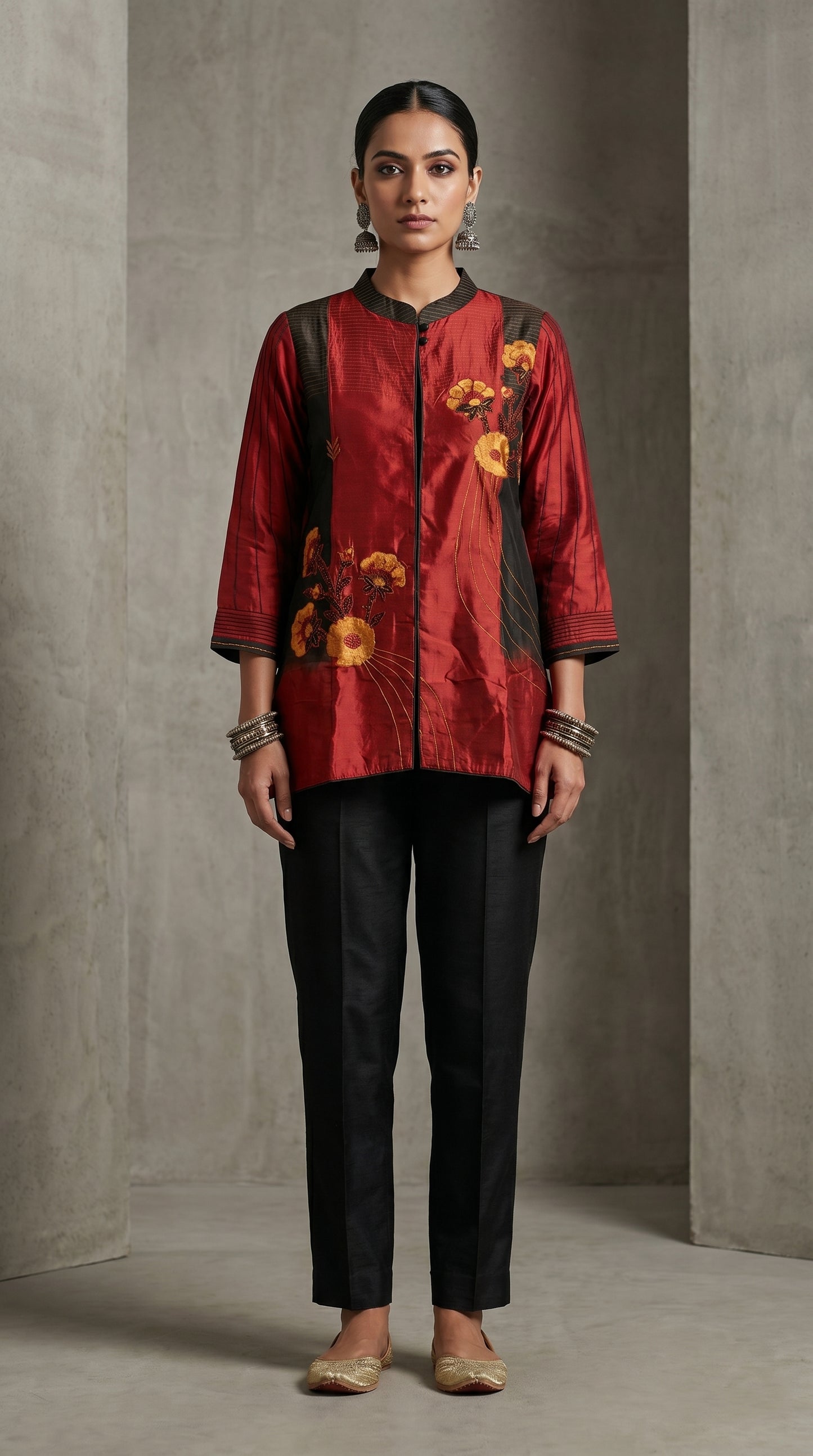Stitched Chanderi Formal Jacket