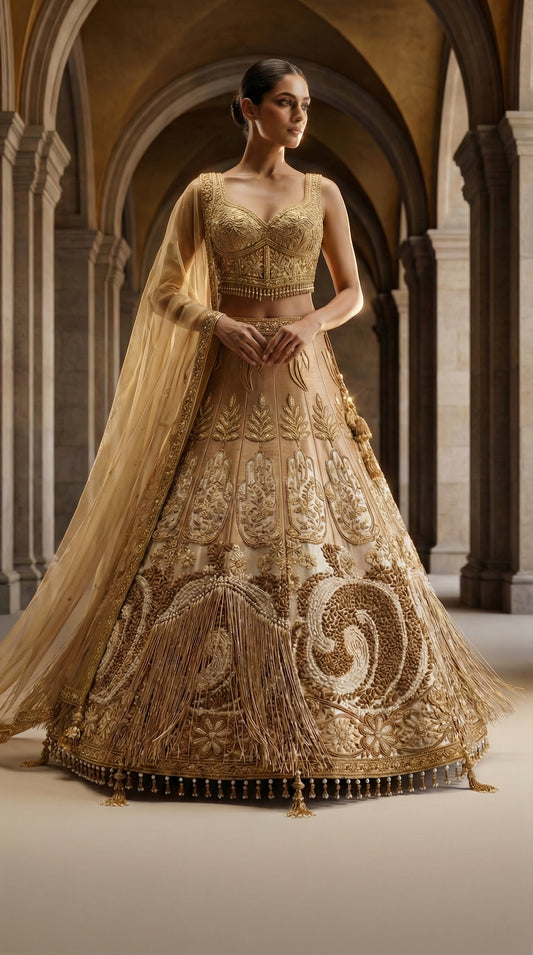 Formal embroidered Lehnga