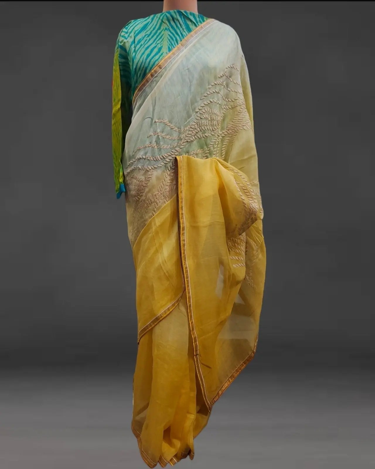 Chanderi Formal Saree (VKSRJUN122) - VISHAL KAPUR