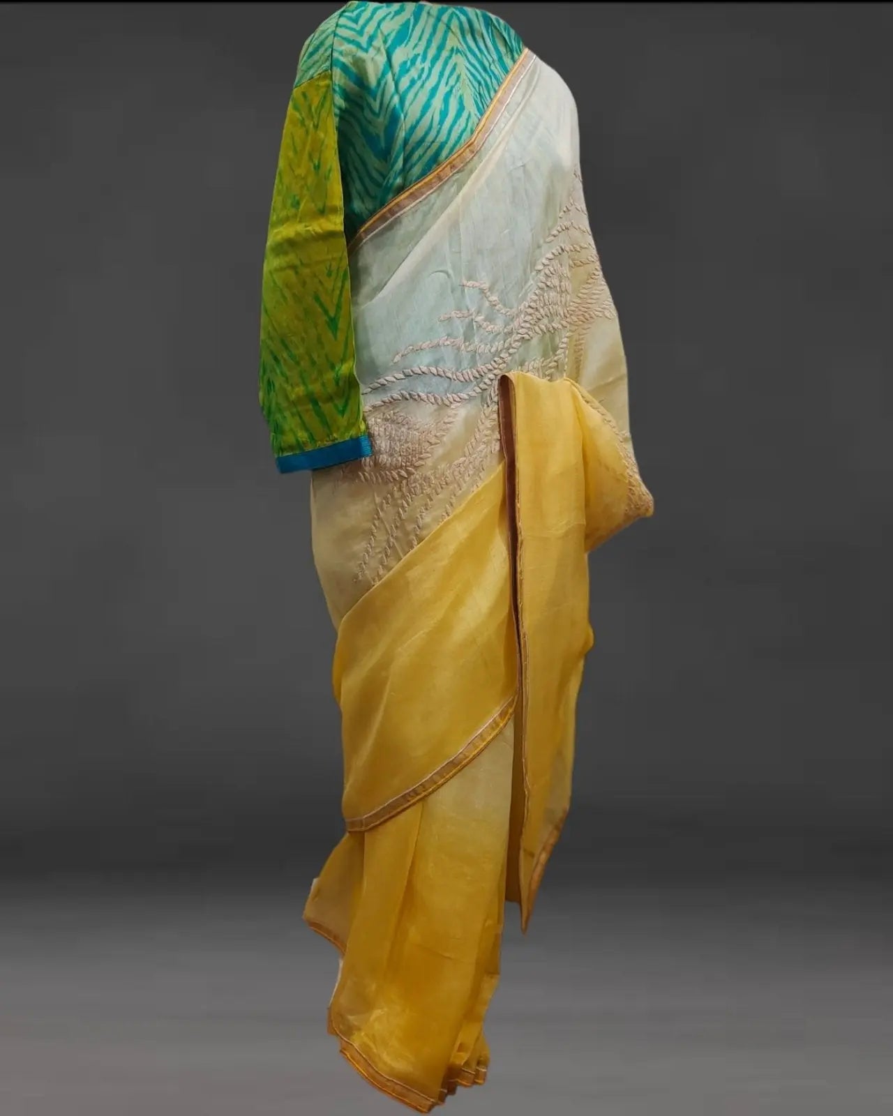 Chanderi Formal Saree (VKSRJUN122) - VISHAL KAPUR