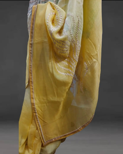 Chanderi Formal Saree (VKSRJUN122) - VISHAL KAPUR