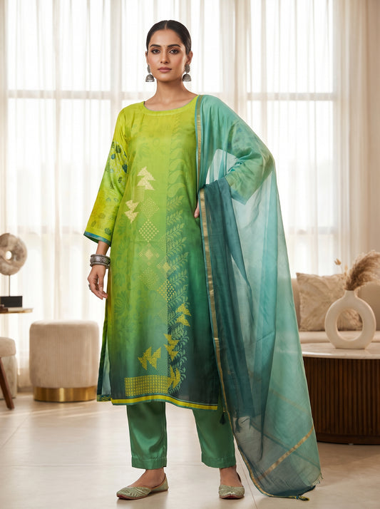 Semi Stitched Cotton Casual Suitset