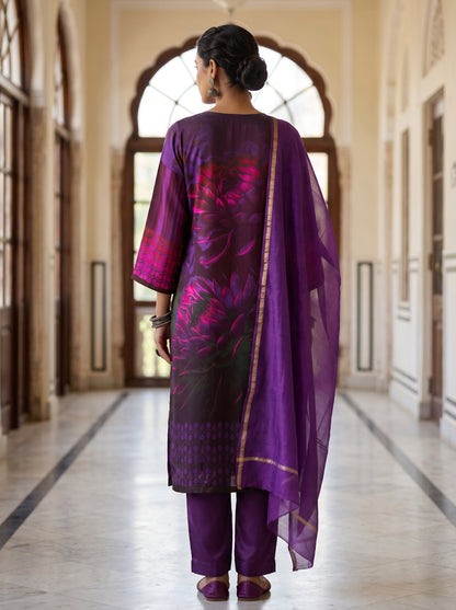Semi Stitched Cotton Casual Suitset