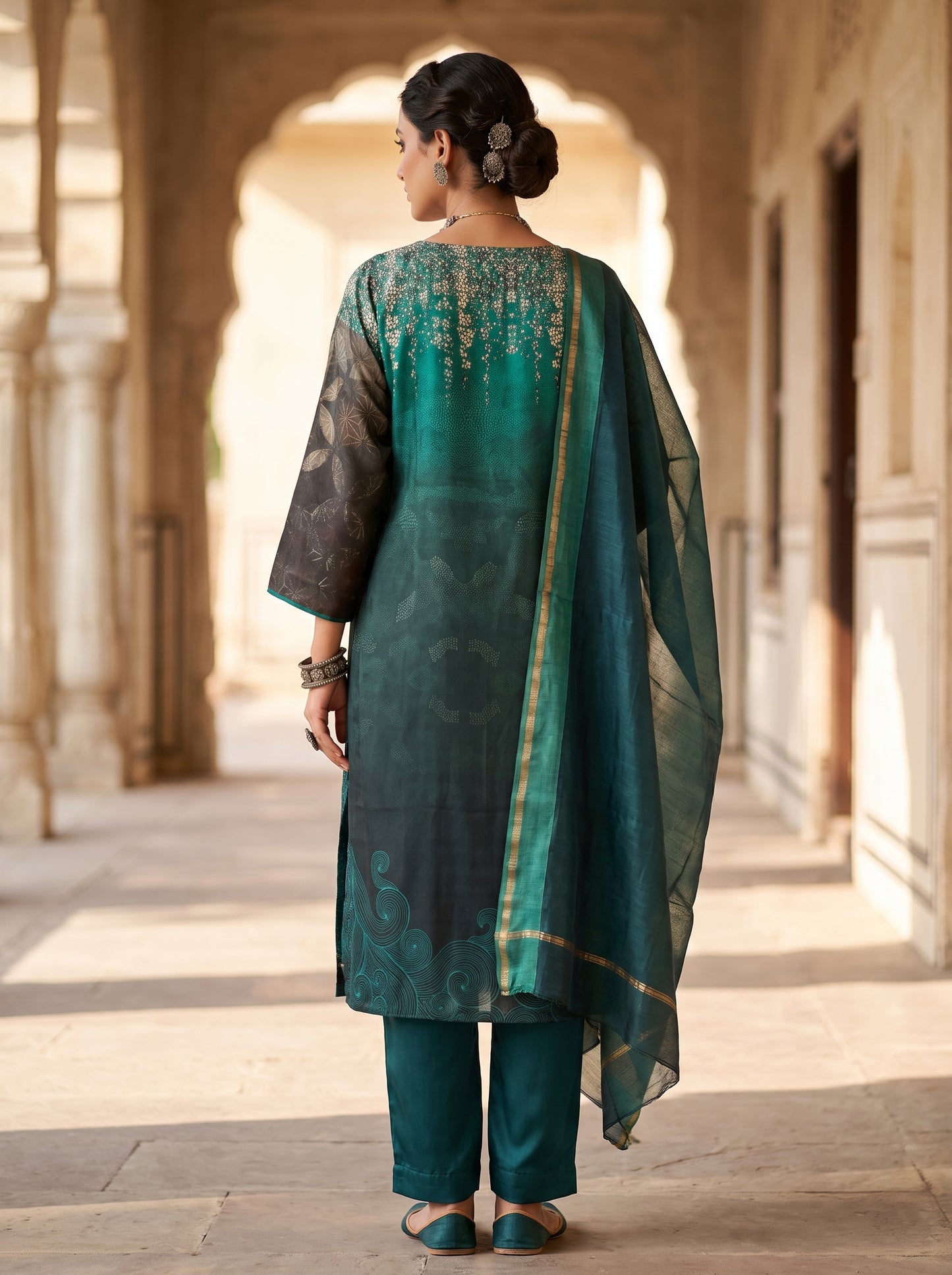 Semi Stitched Cotton Casual Suitset