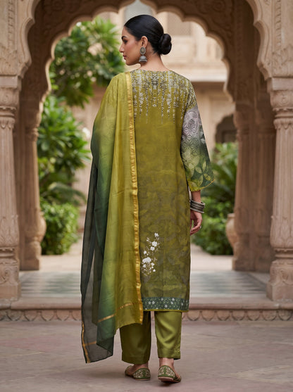 Semi Stitched Cotton Casual Suitset VISHAL KAPUR