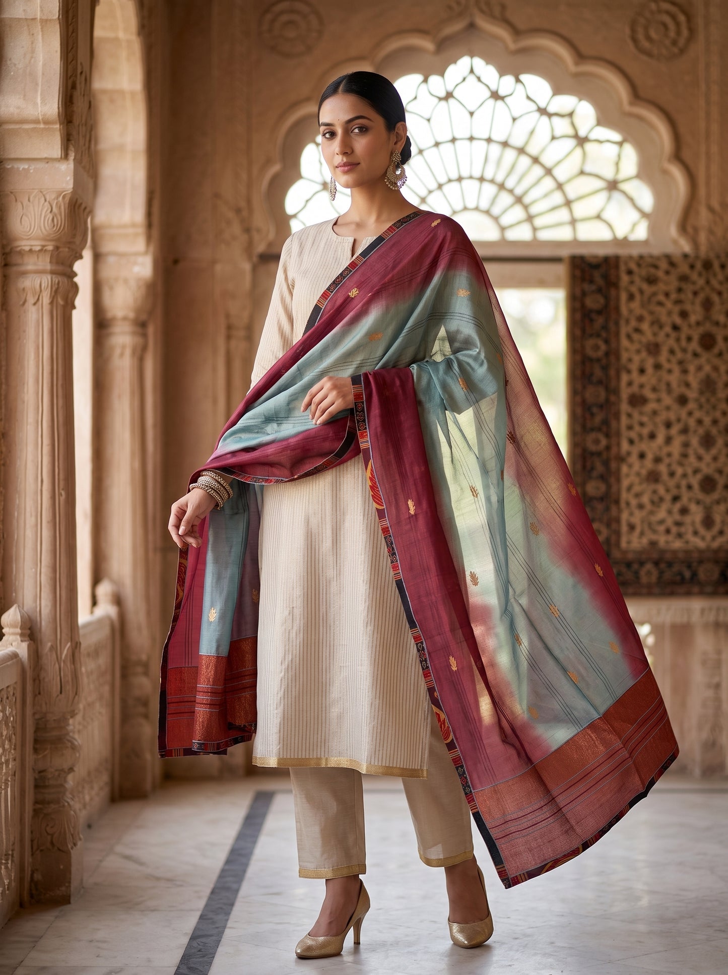 Formal Chanderi  Dupatta