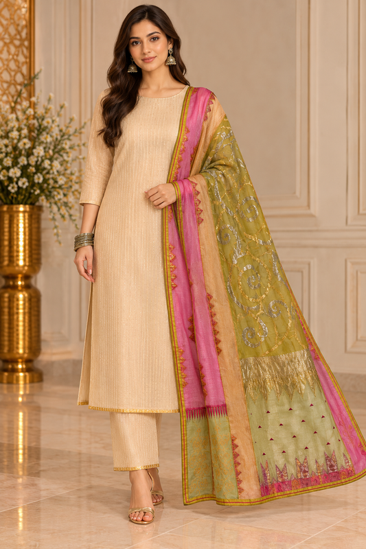 Formal Chanderi  Dupatta
