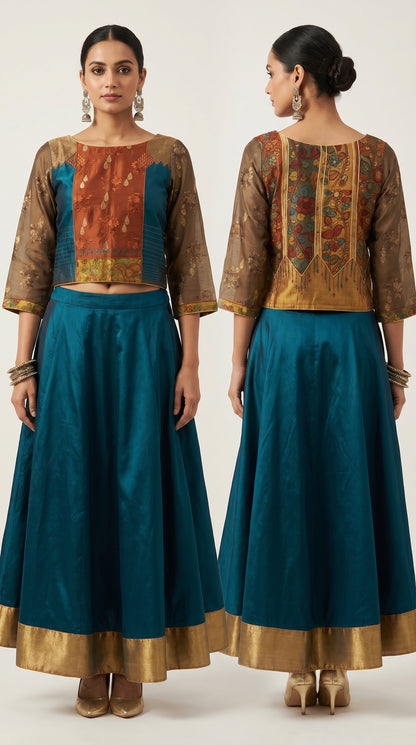 Stitched Chanderi Ɓlouse