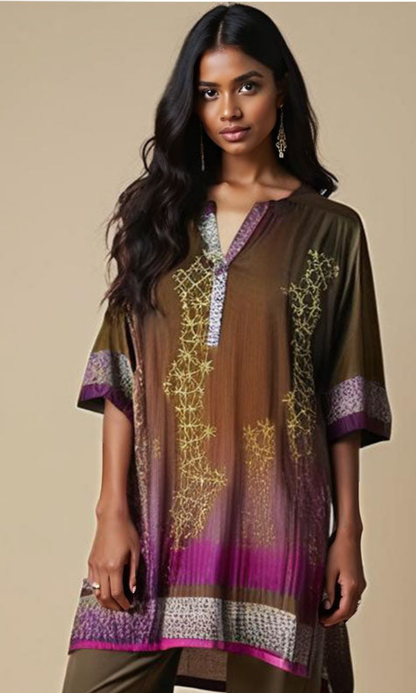 Stitched Digital Printed Short Tunic