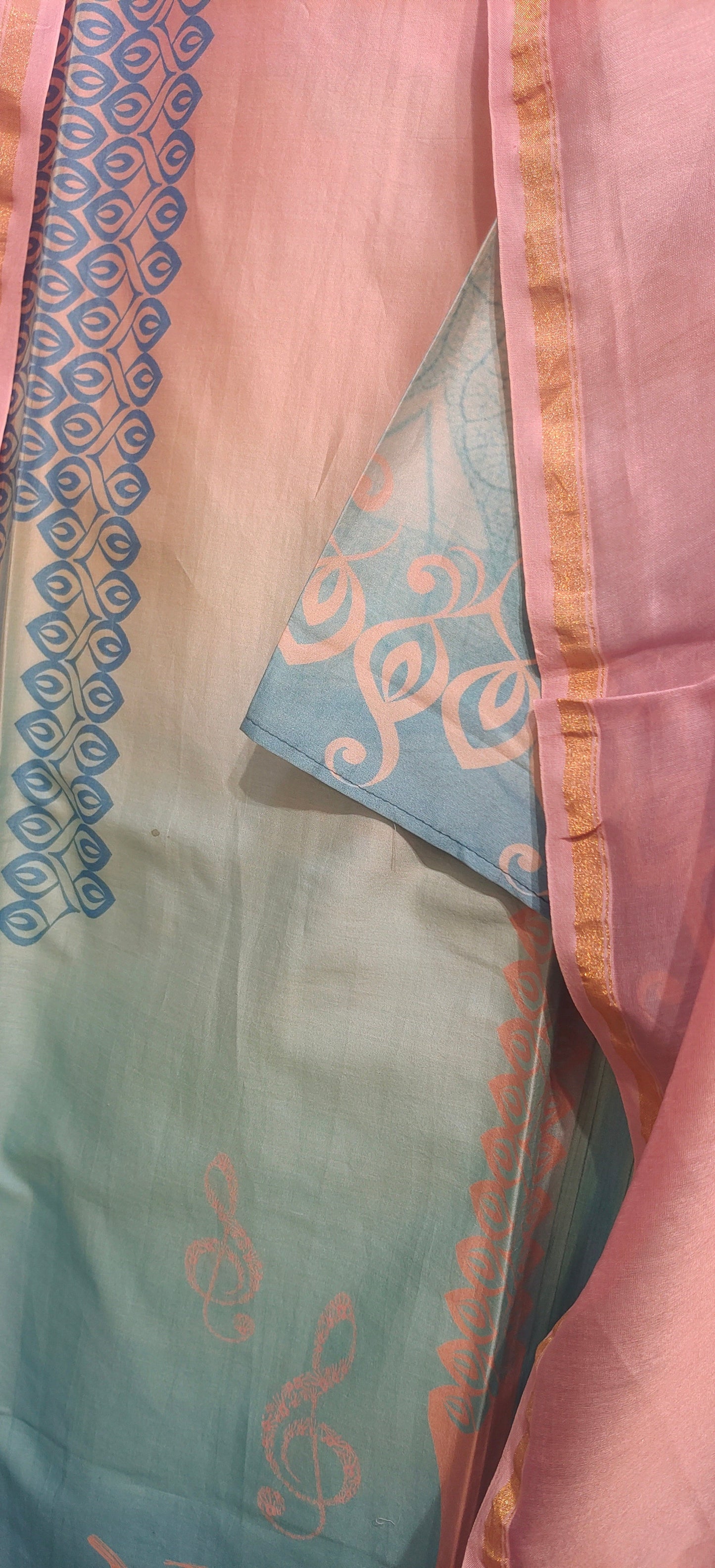 Semi Stitched Cotton Modal Casual Suitset VISHAL KAPUR