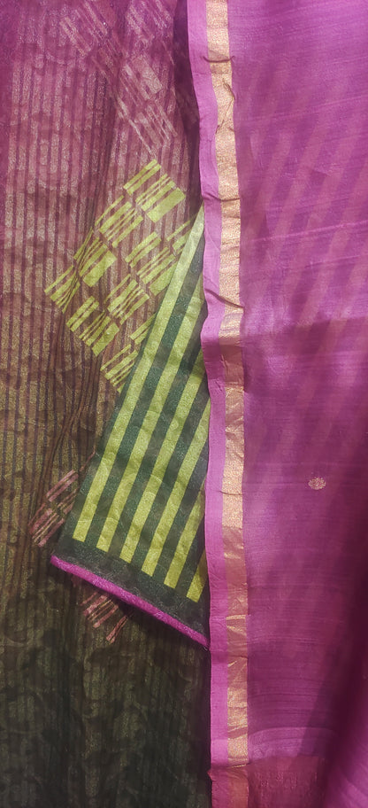 Semi Stitched Chanderi Kurta