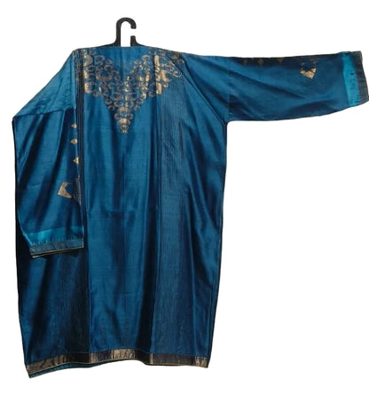 Semi Stitched Formal chanderi Kurta