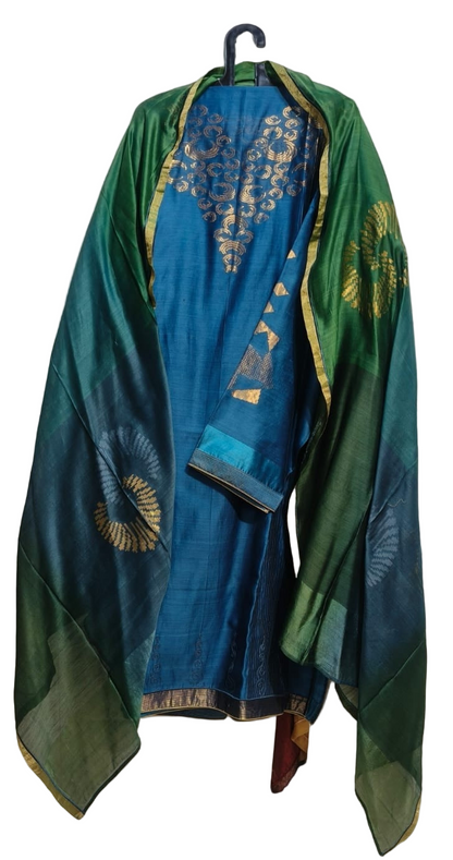 Semi Stitched Formal Chanderi Suitset