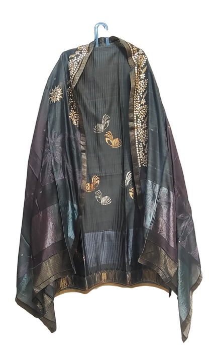 Semi Stitched Formal Chanderi Suitset