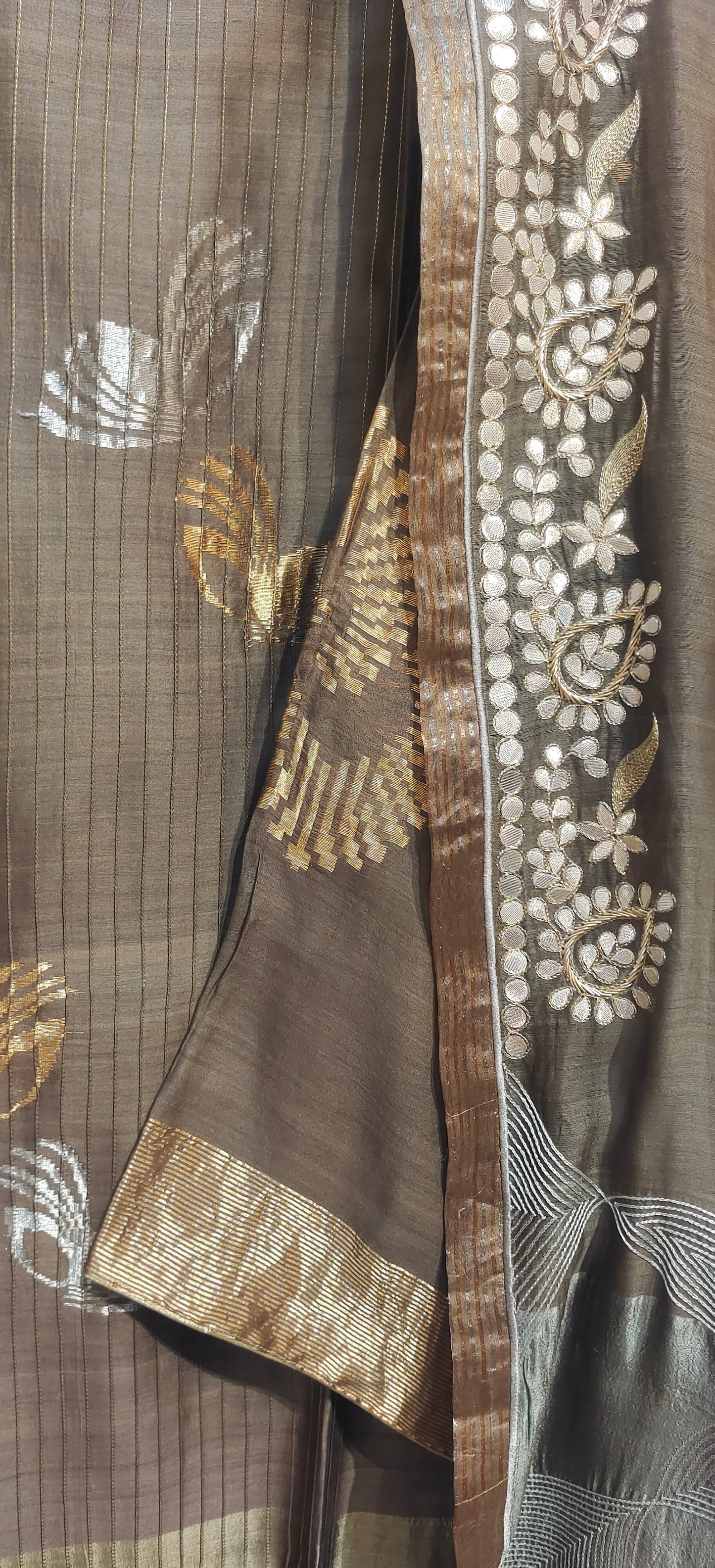 Semi Stitched Formal Chanderi Suitset