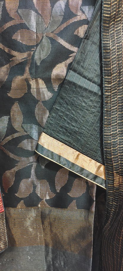 Semi Stitched Formal chanderi Kurta