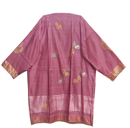 Semi Stitched Formal chanderi Kurta