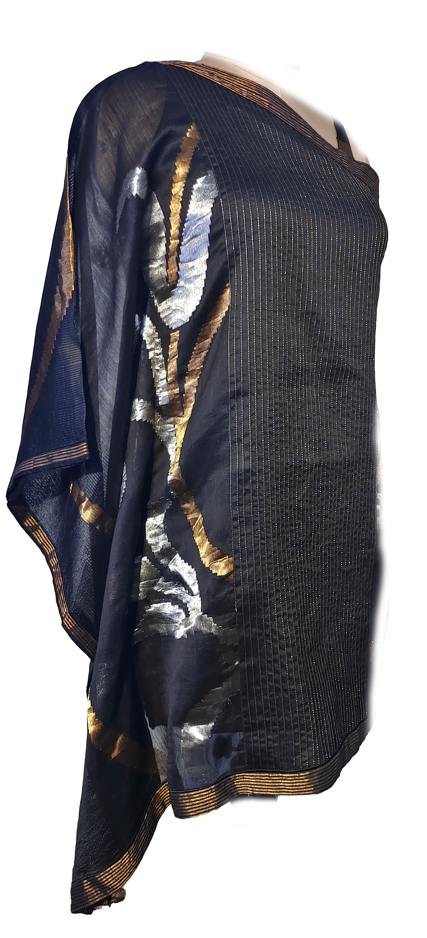 Semi Stitched Chanderi coordset dress