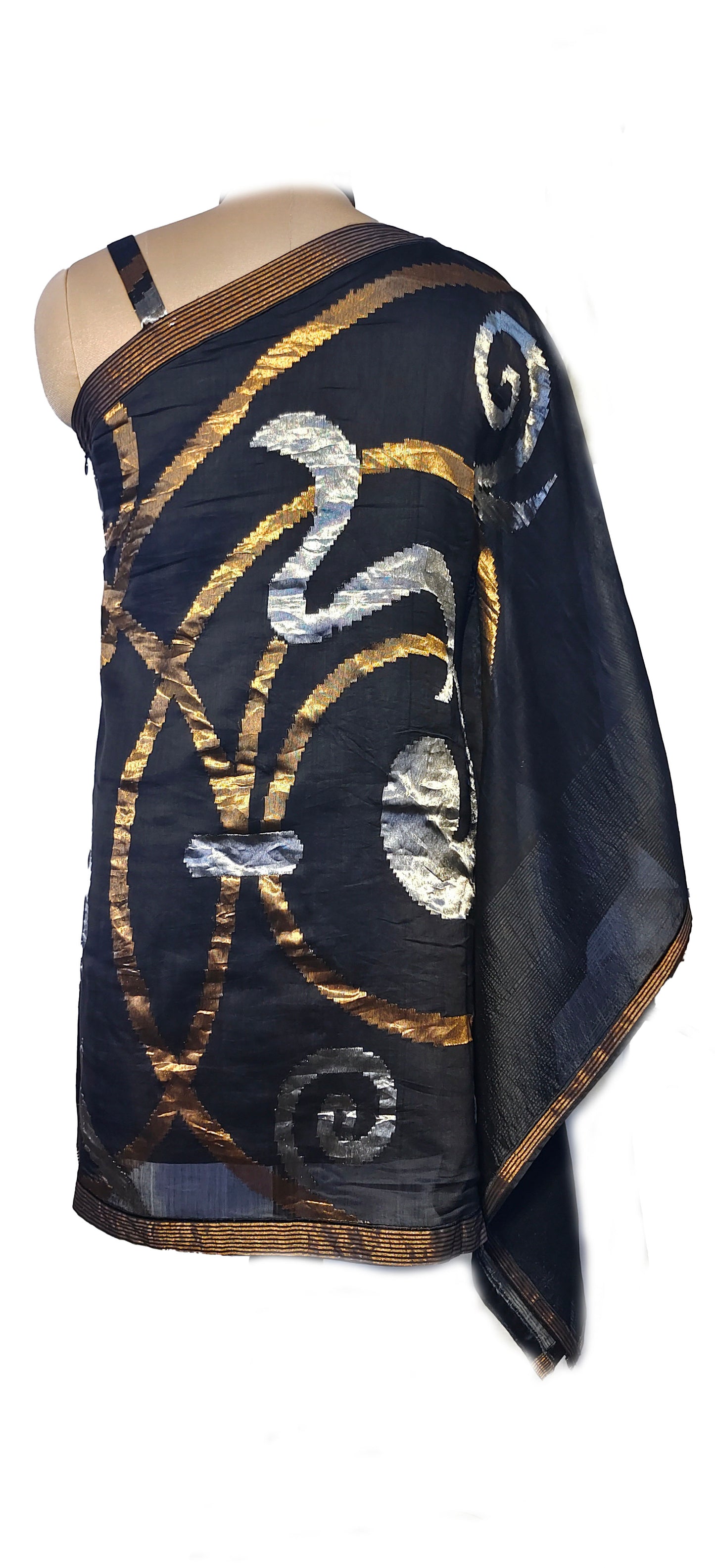 Semi Stitched Chanderi coordset dress