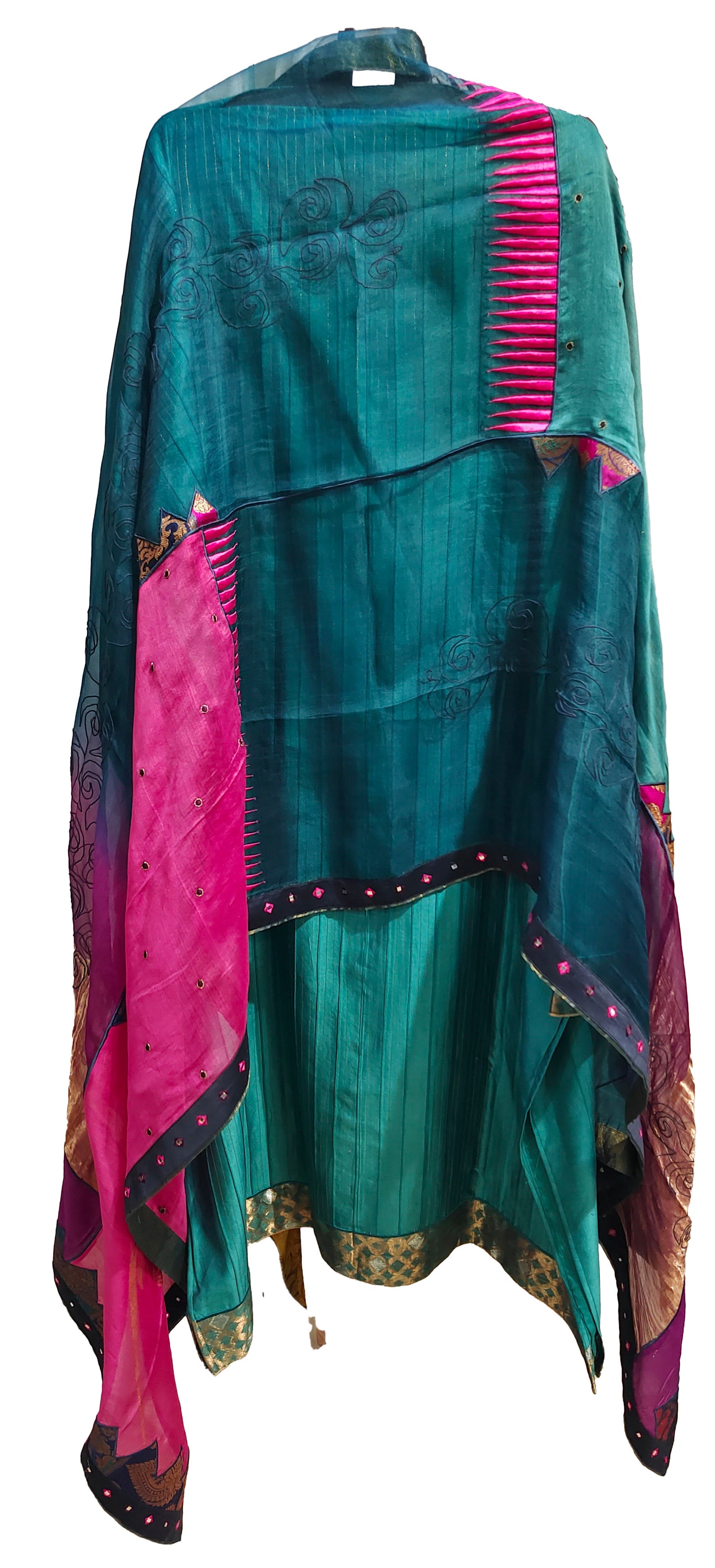 Semi Stitched Formal chanderi Suitset