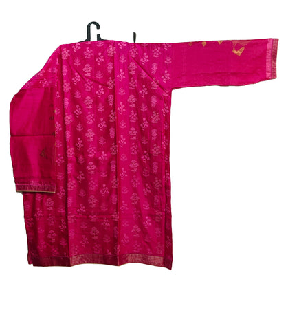 Semi Stitched Formal chanderi Suitset