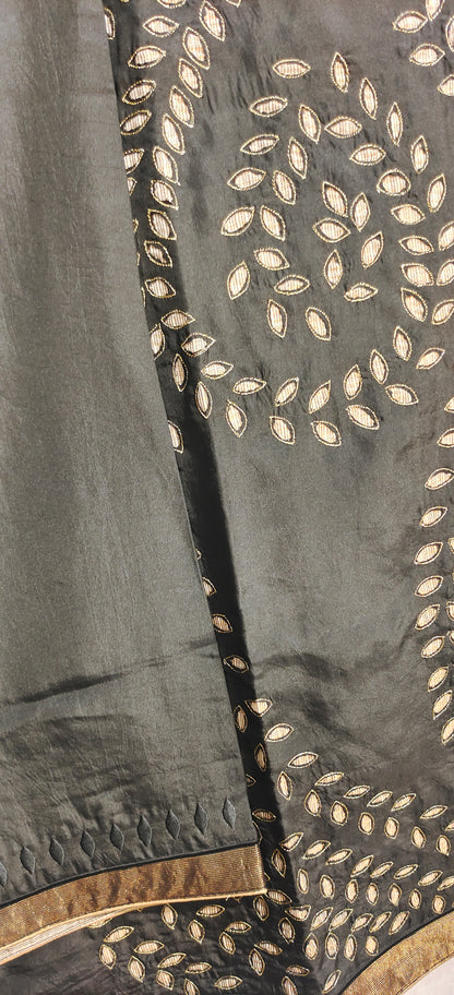 Semi Stitched silk cutwork applique Short Tunic