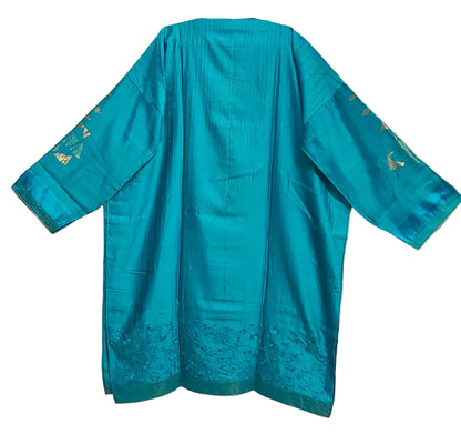 Semi Stitched Formal chanderi Kurta