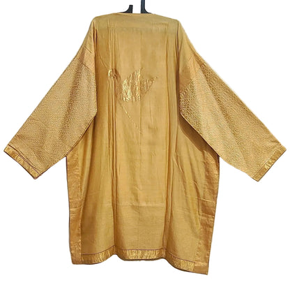 Semi Stitched Formal chanderi Kurta