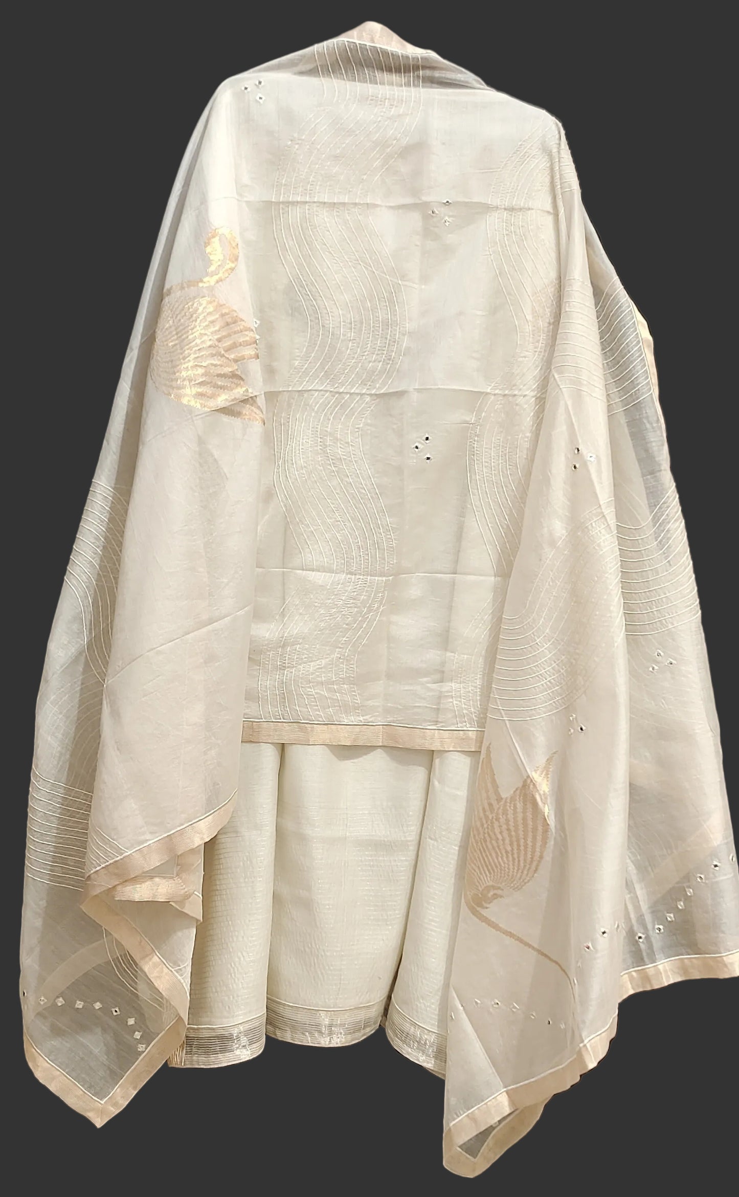 Semi Stitched Formal Chanderi Suitset