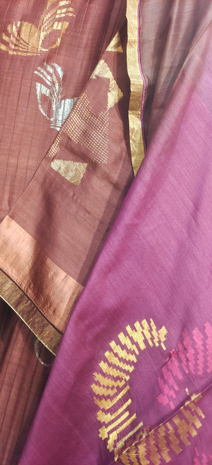 Semi Stitched Formal Chanderi Suitset