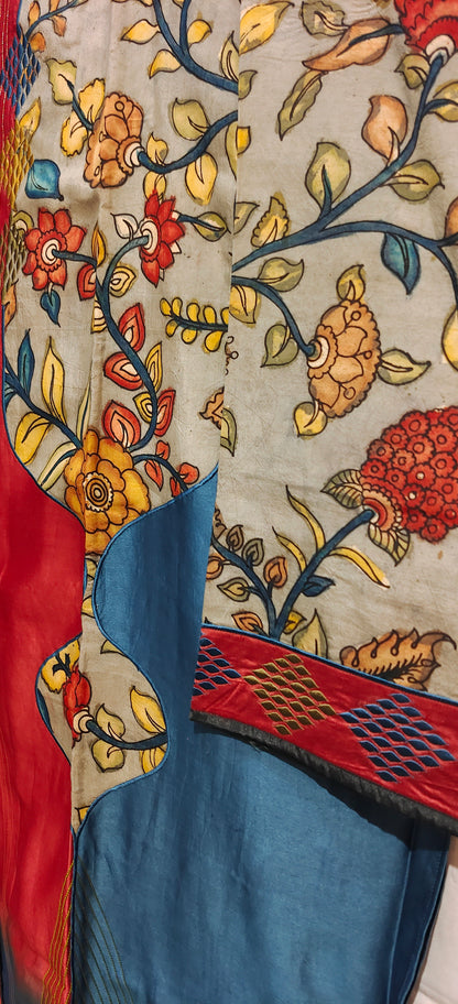 Semi Stitched Formal Chanderi Suitset