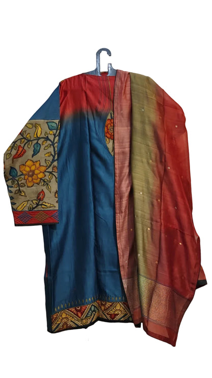 Semi Stitched Formal Chanderi Suitset