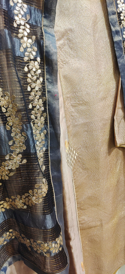 Semi Stitched Formal Chanderi Suitset