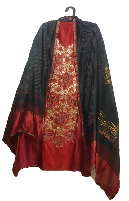 Semi Stitched Formal Chanderi Suitset