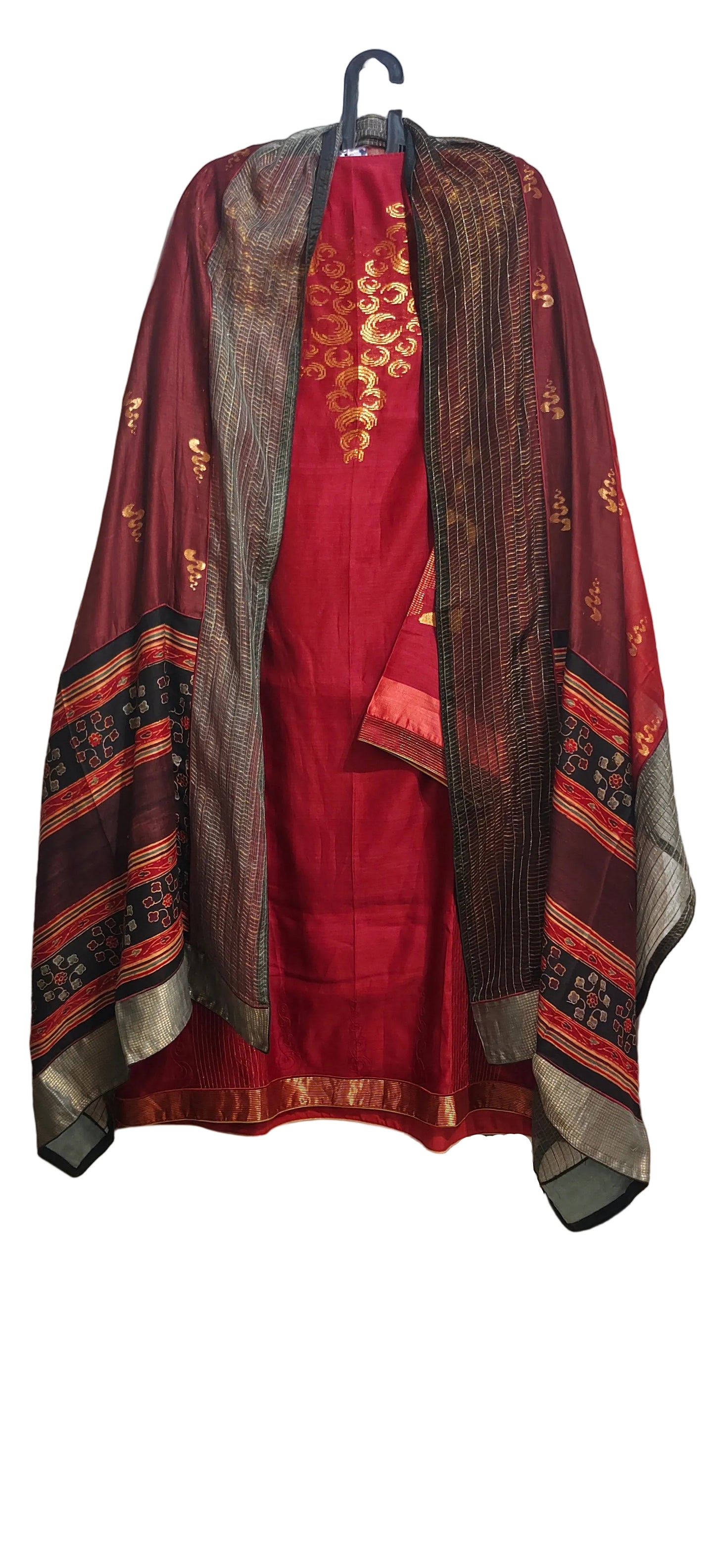 Semi Stitched Formal Chanderi Suitset