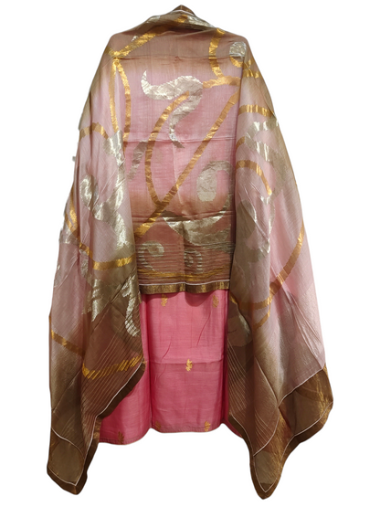 Semi Stitched Formal Chanderi Suitset
