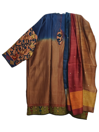 Semi Stitched Formal Chanderi Suitset