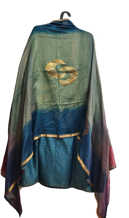 Semi Stitched Formal Chanderi Suitset
