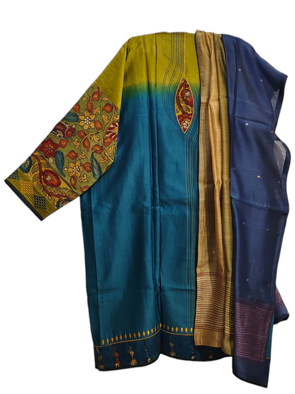Semi Stitched Formal Chanderi Suitset