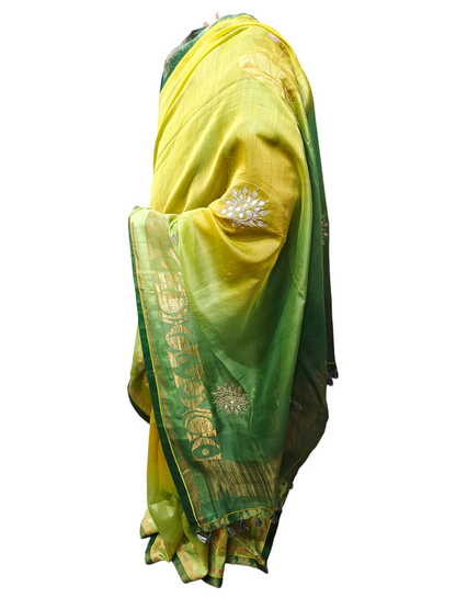 Formal Chanderi Zari Woven Saree