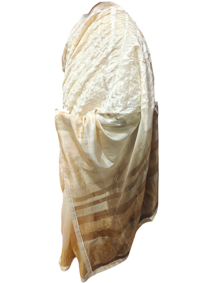 Formal Silk Katabh cutowork Saree