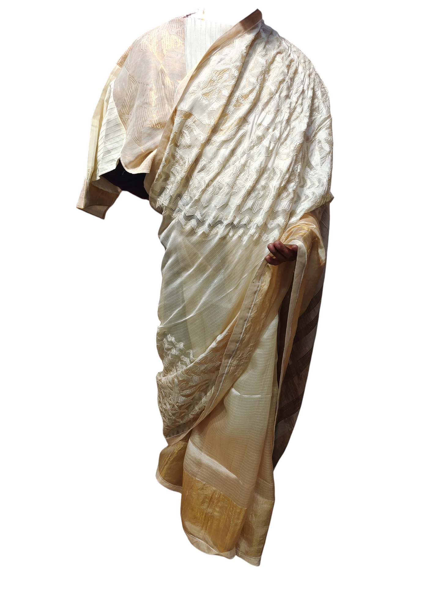 Formal Silk Katabh cutowork Saree