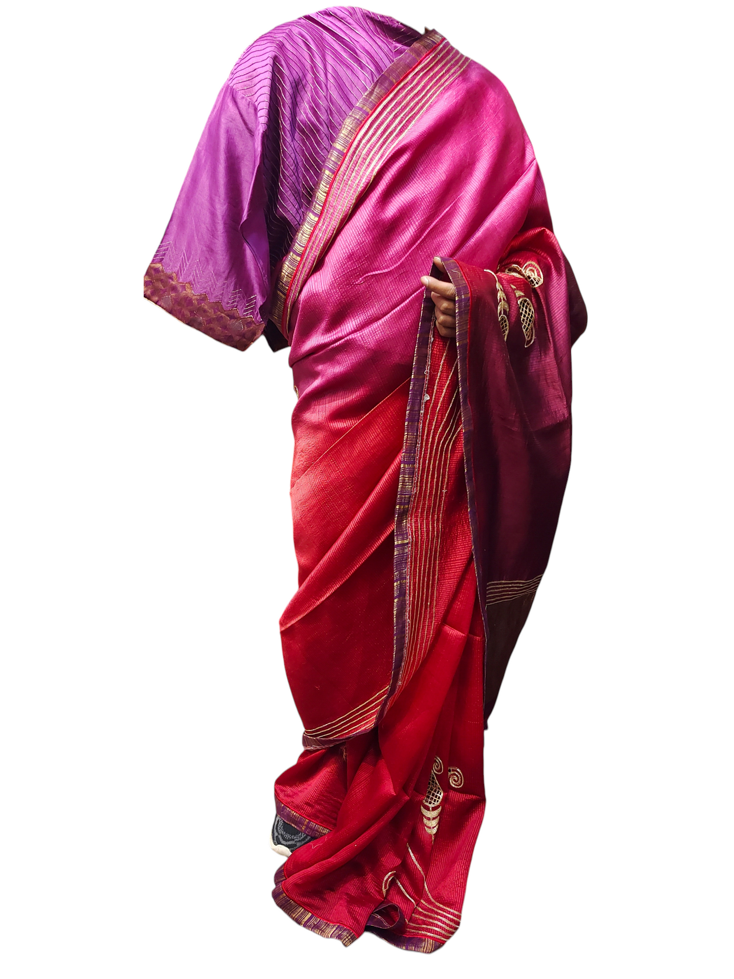 Formal Silk paisley jaali zardozi Saree