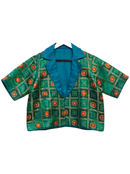 Formal Silk Paisley Zardozi saree