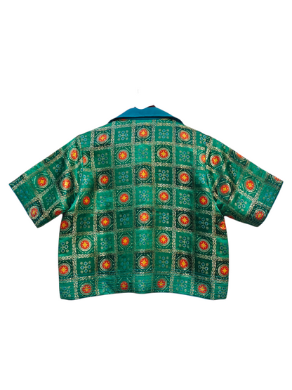 Formal Silk Paisley Zardozi saree