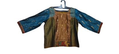 Stitched Chanderi Kalamkari Ɓlouse