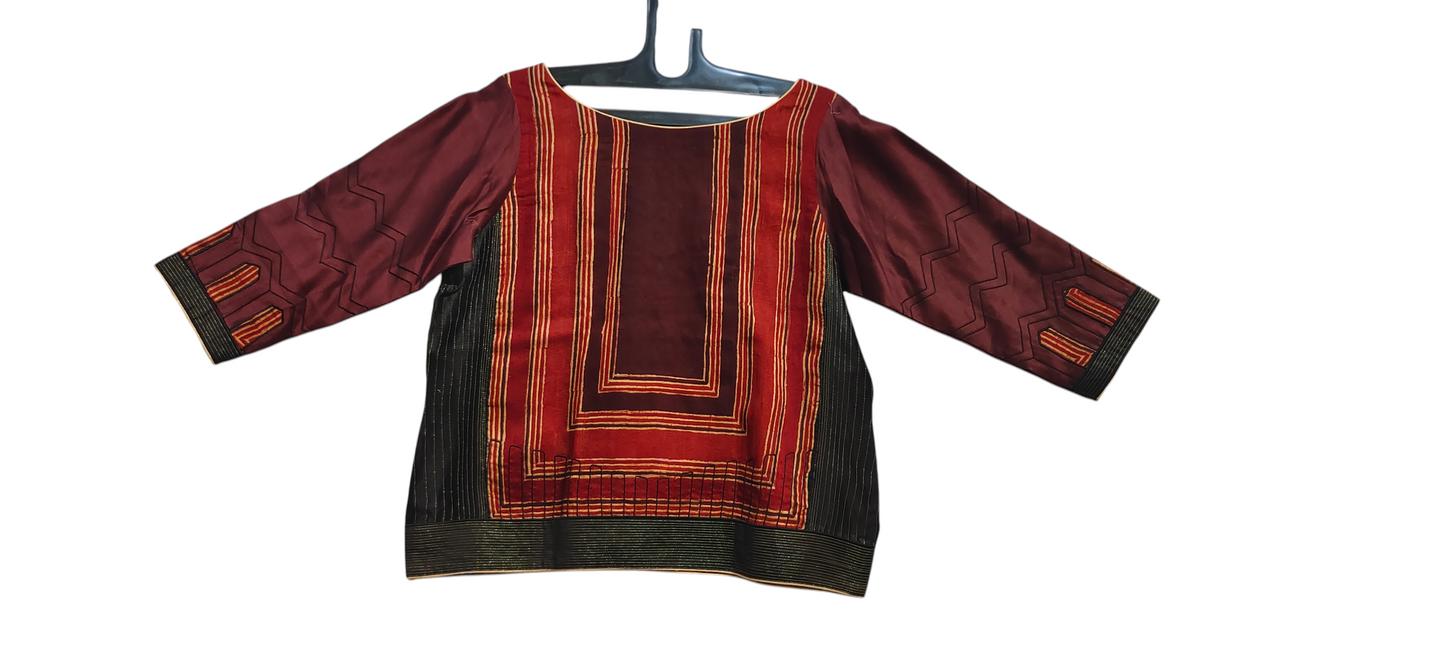 Stitched Chanderi Ɓlouse