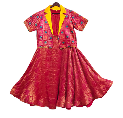 Semi stitched Formal Skirtset